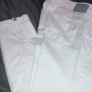 Ladies Calvin Klein white  crop jeans